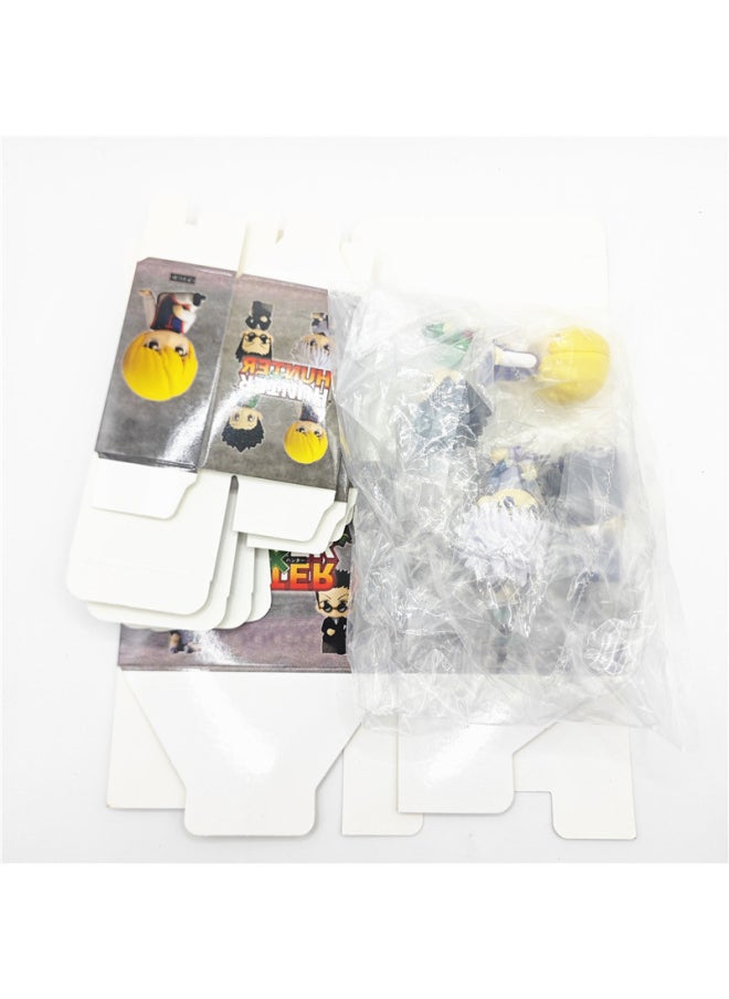 Full-time Hunter Sitting Team Q Edition Sitting Posture Blind Box Doll Little Jieqi Toy Model Ornaments-Color:Box + Bag - 4 Types Of Sitting Full-time Hunters (about 5cm/120g)  - Image 1
