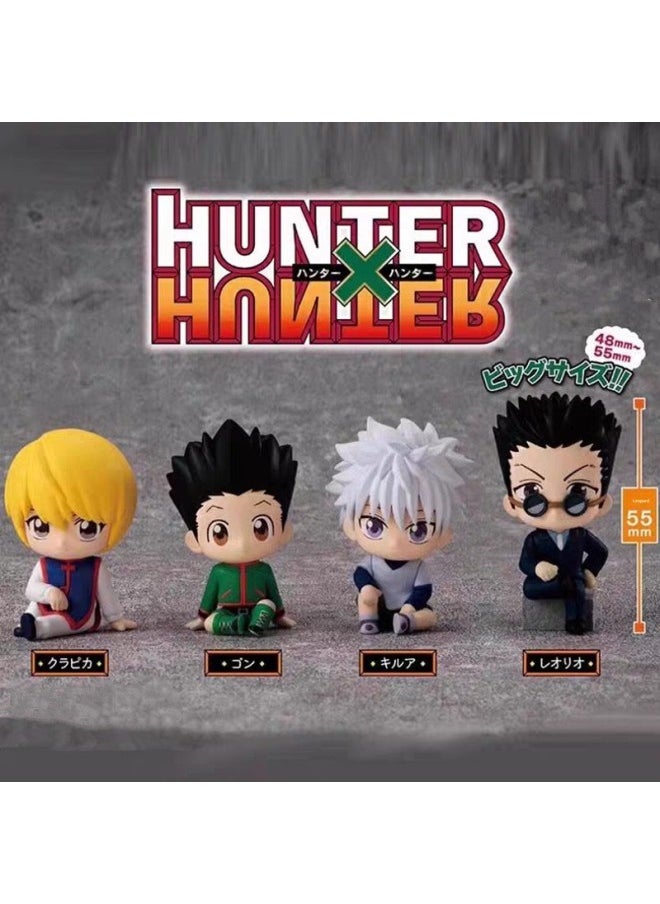Full-time Hunter Sitting Team Q Edition Sitting Posture Blind Box Doll Little Jieqi Toy Model Ornaments-Color:Box + Bag - 4 Types Of Sitting Full-time Hunters (about 5cm/120g)  - Image 2