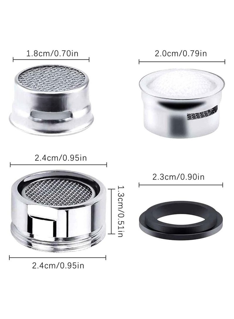 SYOSI 4 Pcs Kitchen Tap Head Water Saving Adjustable Swivel Faucet Tap Aerator Filter Faucet Sprayer Head Extension Effective Devicefor Bathroom Kitchen Sink Spray Tap Attachment - Image 5