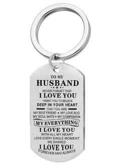 SOLDOUT Husband Keychain from Wife for Anniversary Birthday Valentine’s Day for Fiance Bridegroom Hubby Wedding Keyring for Him 