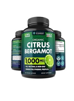 SECRET ELEMENT Organic Citrus Bergamot 1000mg 120 Capsules 
