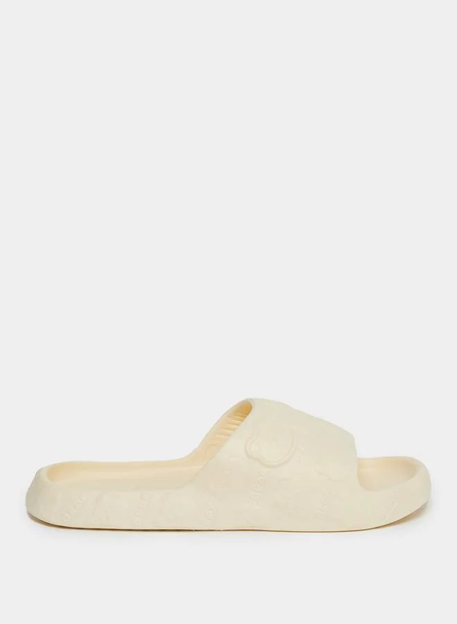 Styli Styli Women Yellow Bear Print Slides