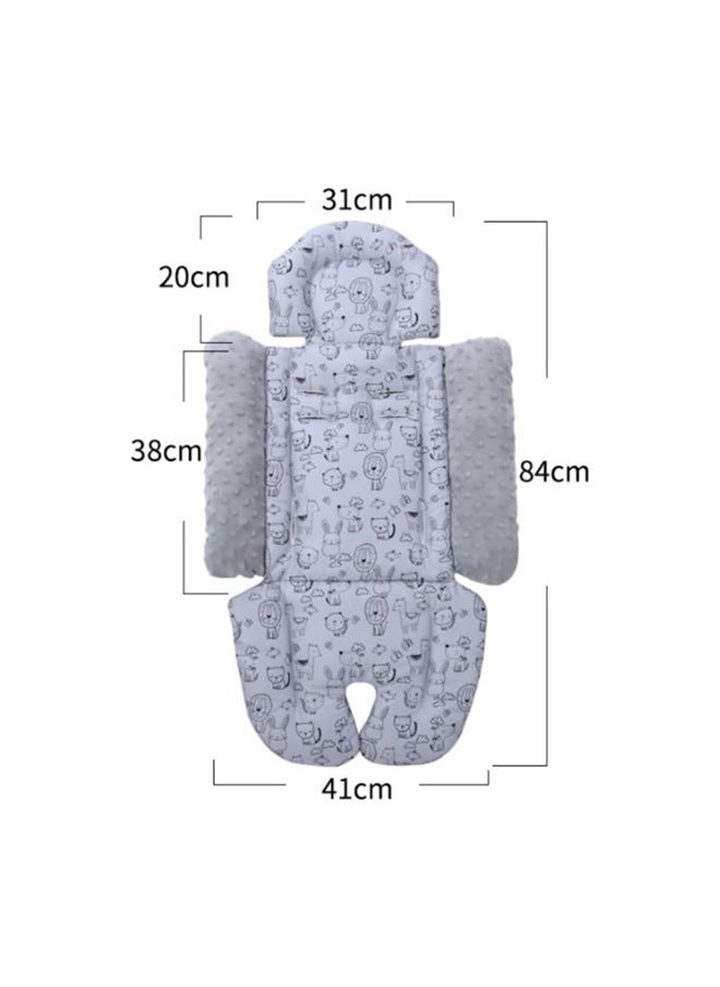 Vinnatsu Baby Stroller Cushion Pad,Stroller Liner Insert, Soft Support Cushion, Non-slip Cushion，Fully Enclosed Design，Universal Cushion for Prams/Child Seats/Baby Dining Chairs,Baby Car Seat Cushion,Non-Slip Bottom  - Image 2