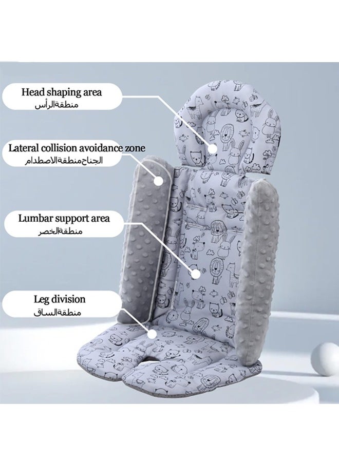 Vinnatsu Baby Stroller Cushion Pad,Stroller Liner Insert, Soft Support Cushion, Non-slip Cushion，Fully Enclosed Design，Universal Cushion for Prams/Child Seats/Baby Dining Chairs,Baby Car Seat Cushion,Non-Slip Bottom  - Image 3