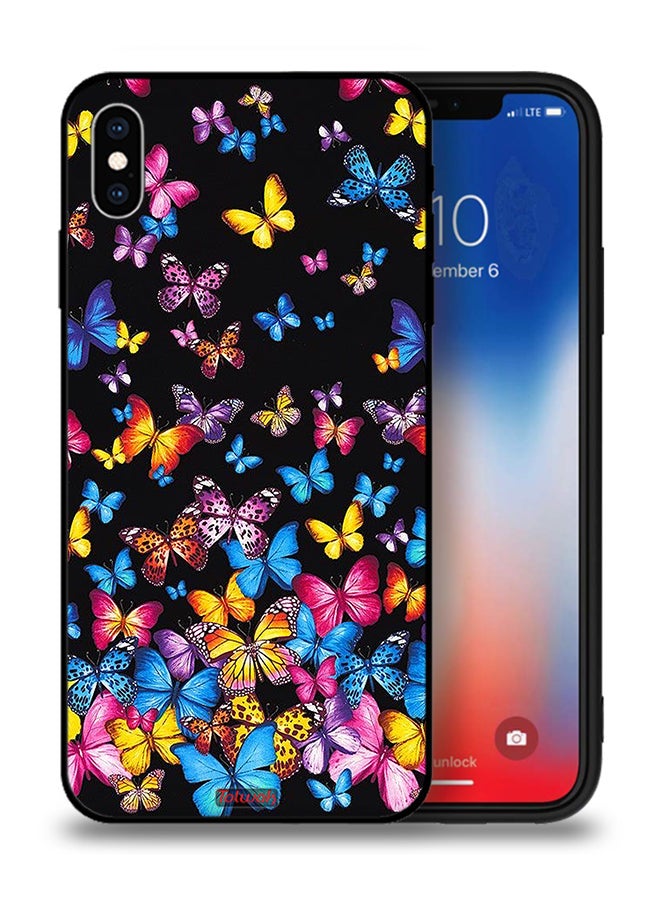 Tolwak Apple iPhone XS Protective Case Colorful Butterflies - Image 1