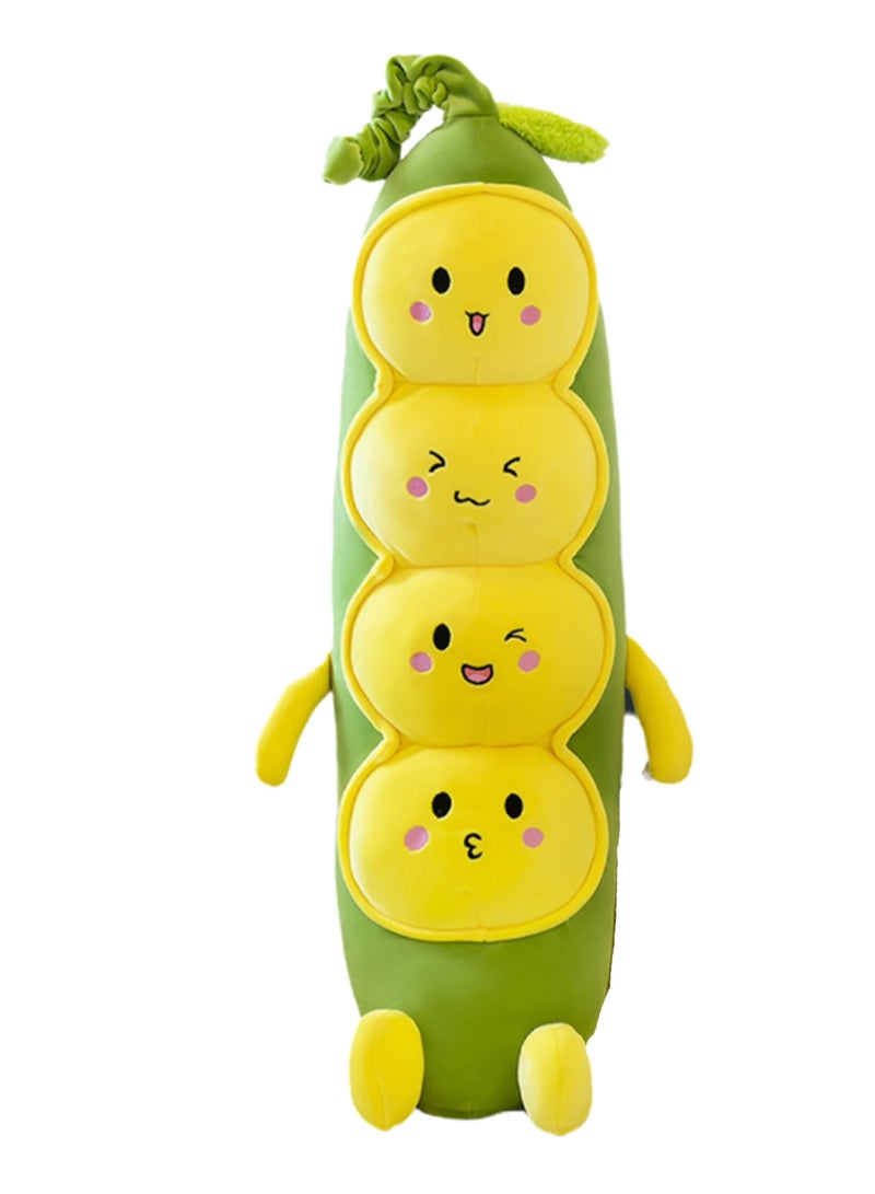 60 CM Creativity Long Pea shape Plush Toy Soft Stuffed Cute Doll For Girls And Boys All Ages Gift - Image 1