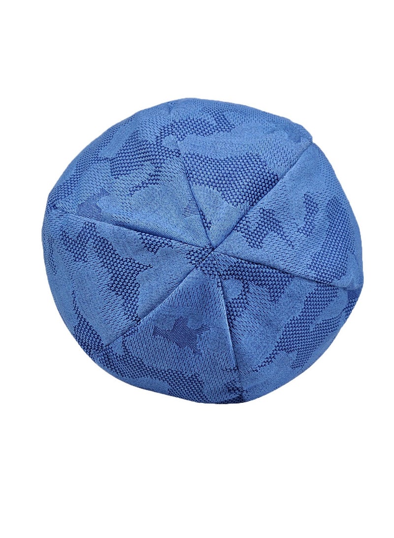 Loquat Infinity Scarf Headwear Cap Mesh Breathable Beanie Hat Blue  - Image 2