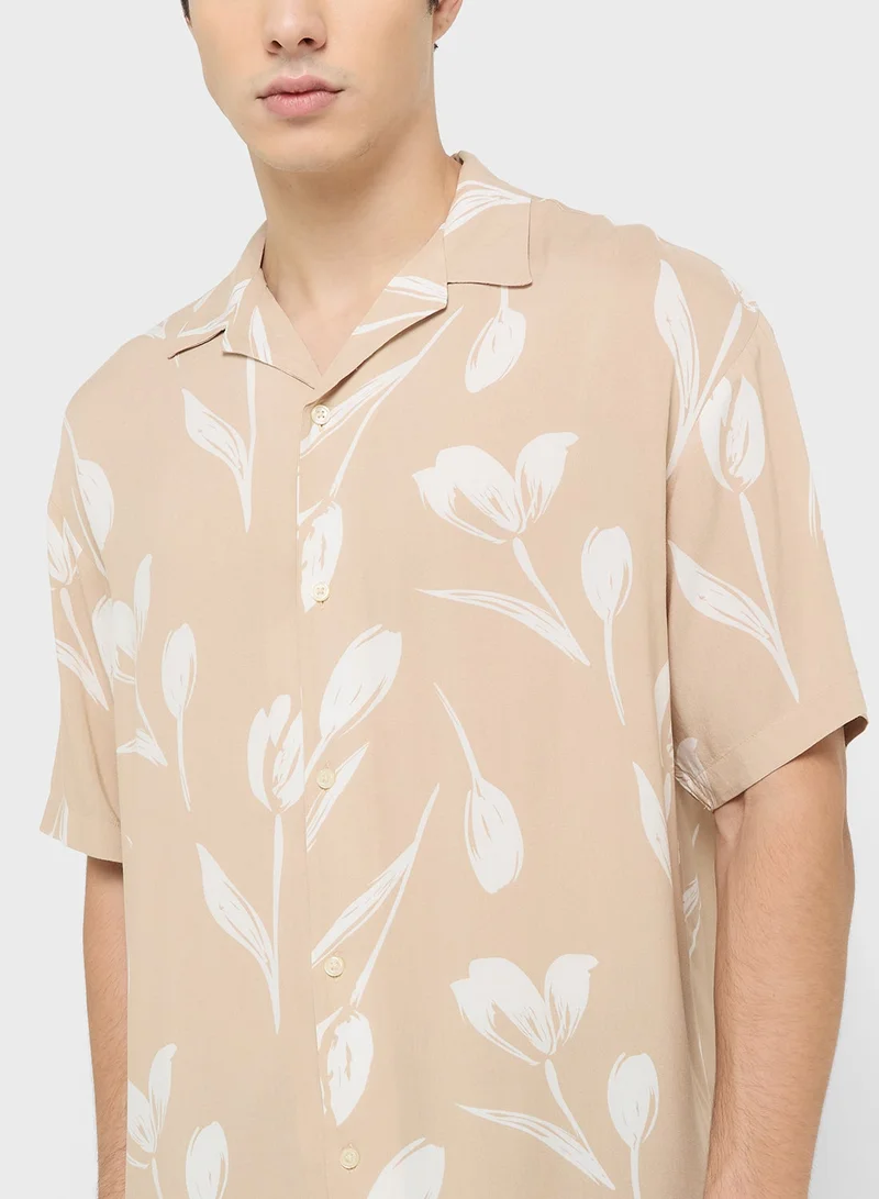 JACK & JONES Graphic Printed Regular Shirt
