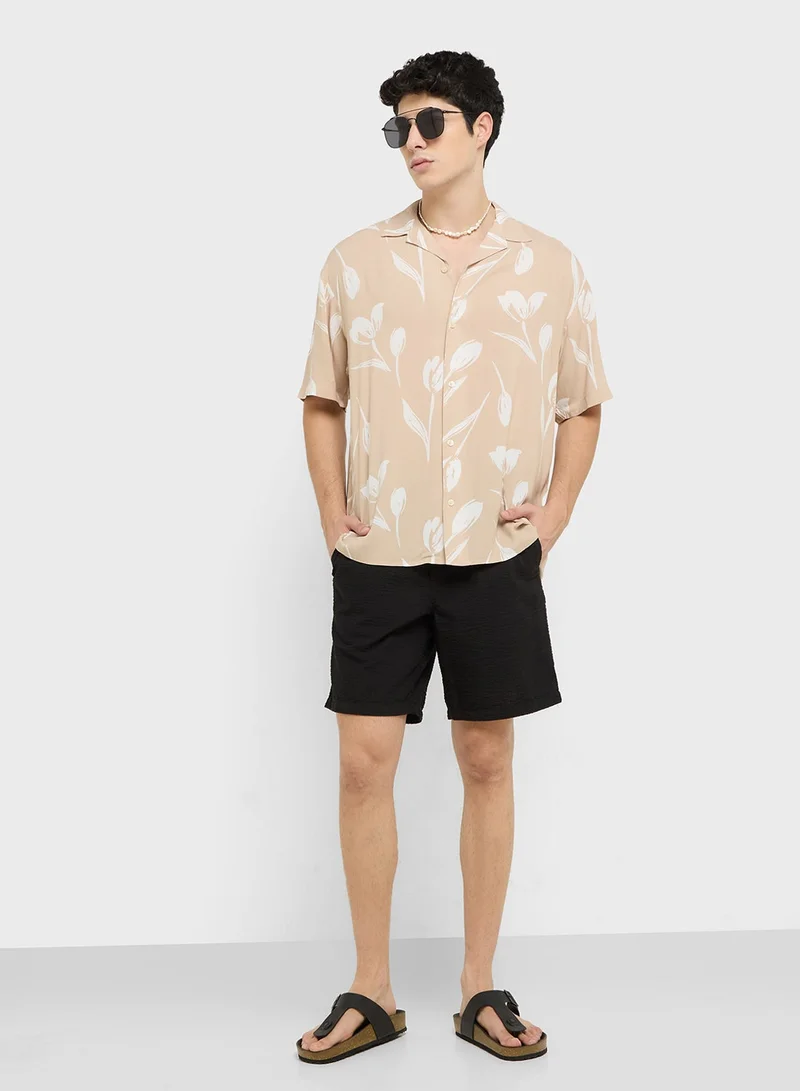 JACK & JONES Graphic Printed Regular Shirt