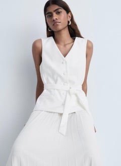 MANGO Casual Combined Vest Dress  - Image 4