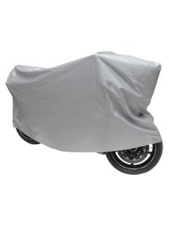 Rubik Motorcycle Dust Cover Universal Waterproof Outdoor Indoor UV Protection Dustproof Motorbike Cover (230x130cm, Grey)  - Image 1