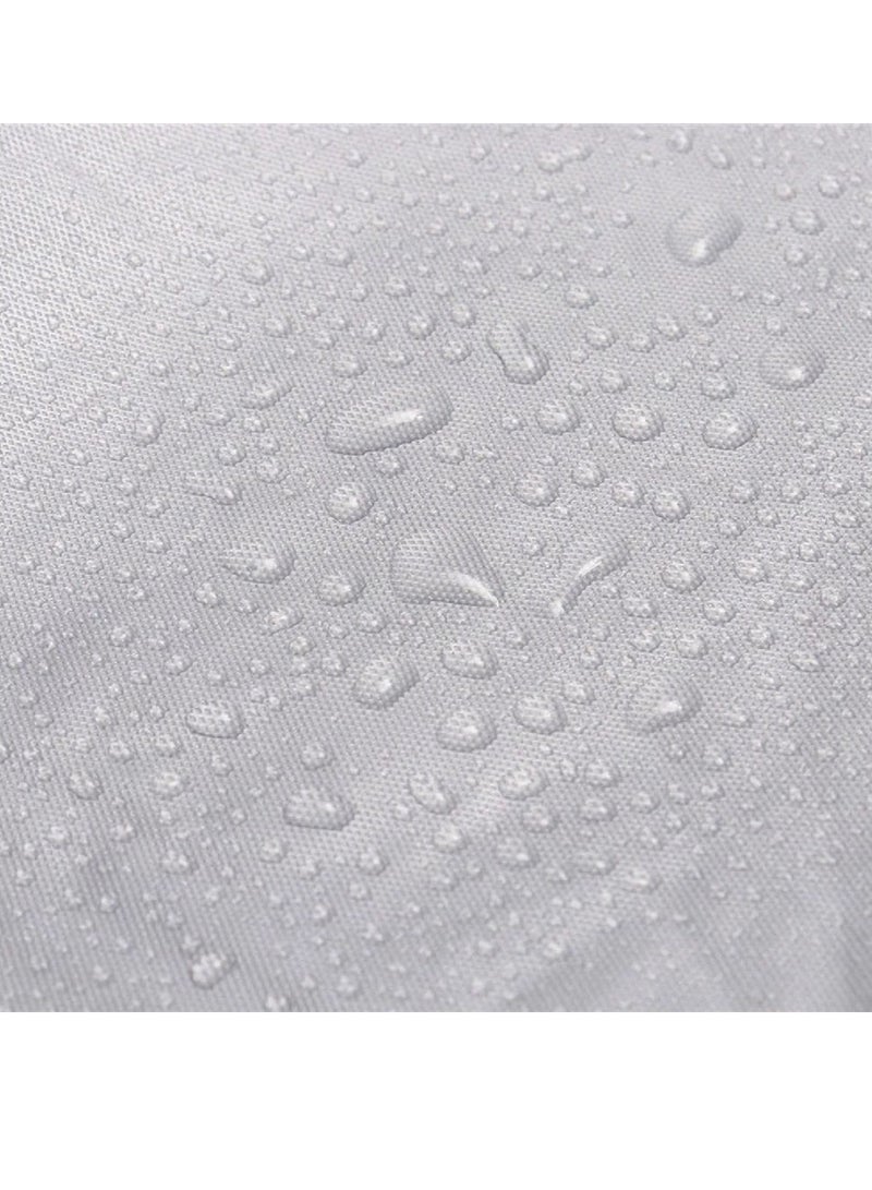 Rubik غطاء دراجة نارية مضاد للغبار عالمي مقاوم للماء داخلي خارجي حماية من الأشعة فوق البنفسجية غطاء دراجة نارية (230x130 سم، رمادي) - Image 4