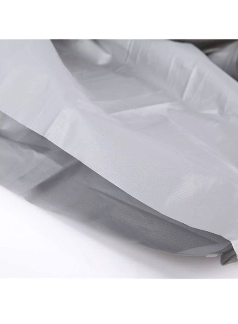 Rubik غطاء دراجة نارية مضاد للغبار عالمي مقاوم للماء داخلي خارجي حماية من الأشعة فوق البنفسجية غطاء دراجة نارية (230x130 سم، رمادي) - Image 5