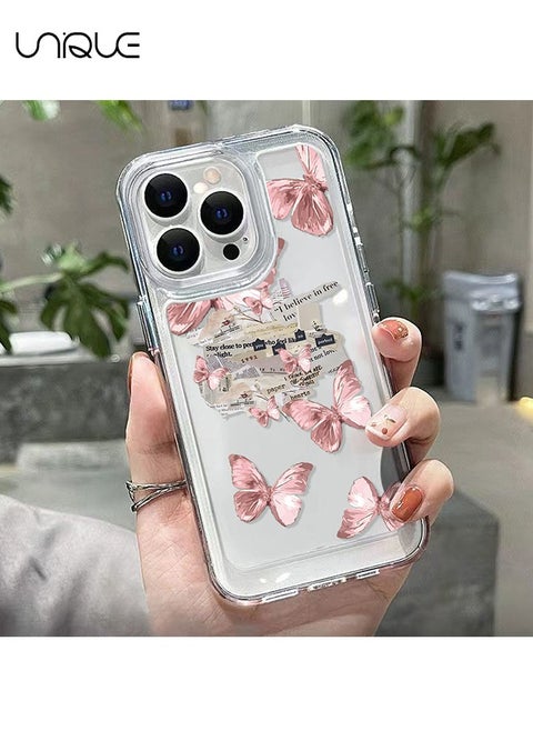 Compatible with iPhone 15 Pro Max Cases, Retro Flower Cases, Brown Cases - Sleek and Minimalist Phone Cases - TPU Drop Protection