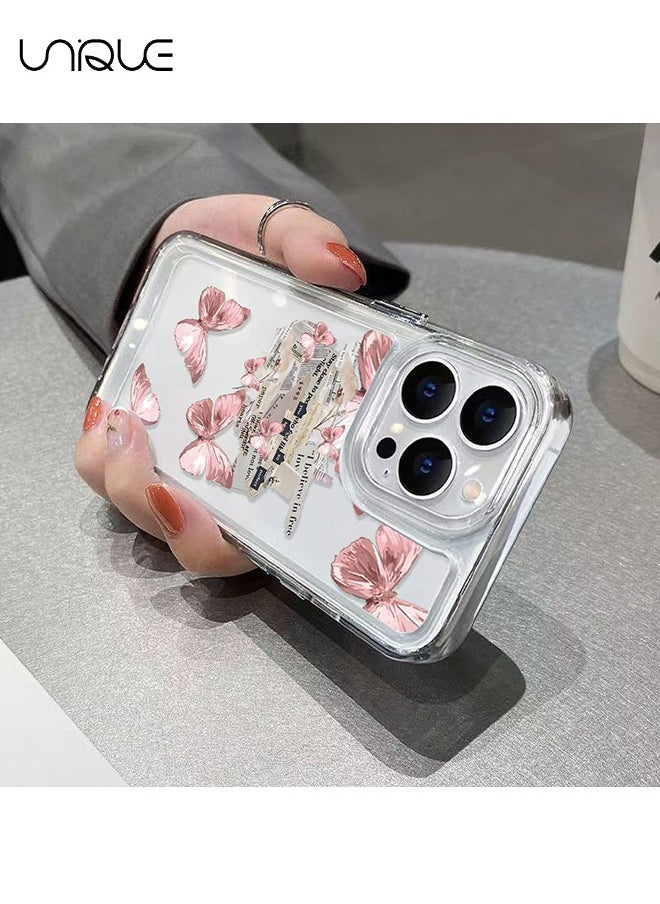 Unique - Compatible with iPhone 15 Pro Max Cases, Retro Flower Cases, Brown Cases - Sleek and Minimalist Phone Cases - TPU Drop Protection - Image 1