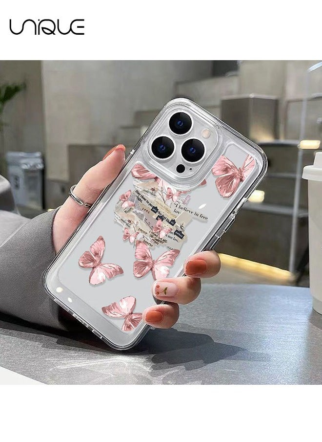 Unique - Compatible with iPhone 15 Pro Max Cases, Retro Flower Cases, Brown Cases - Sleek and Minimalist Phone Cases - TPU Drop Protection - Image 1