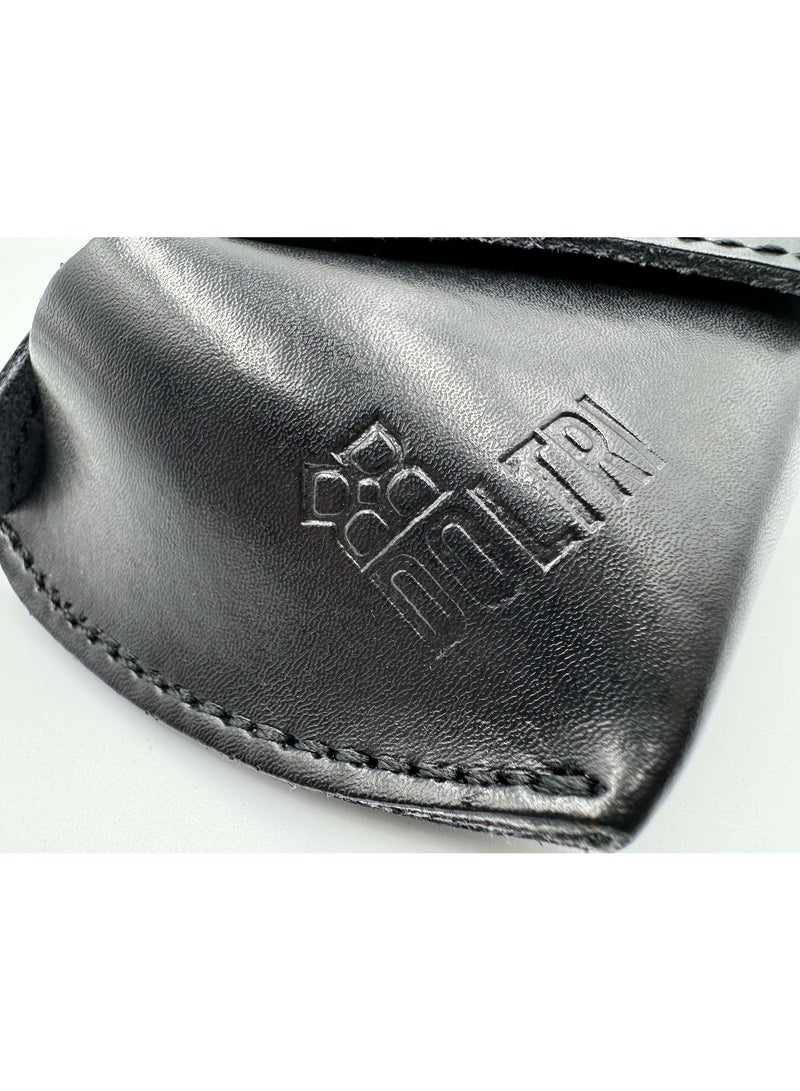 دولتري - حافظة نظارات شمسية جلدية، سوداء، تناسب الرجال والنساء (أسود) - Image 5