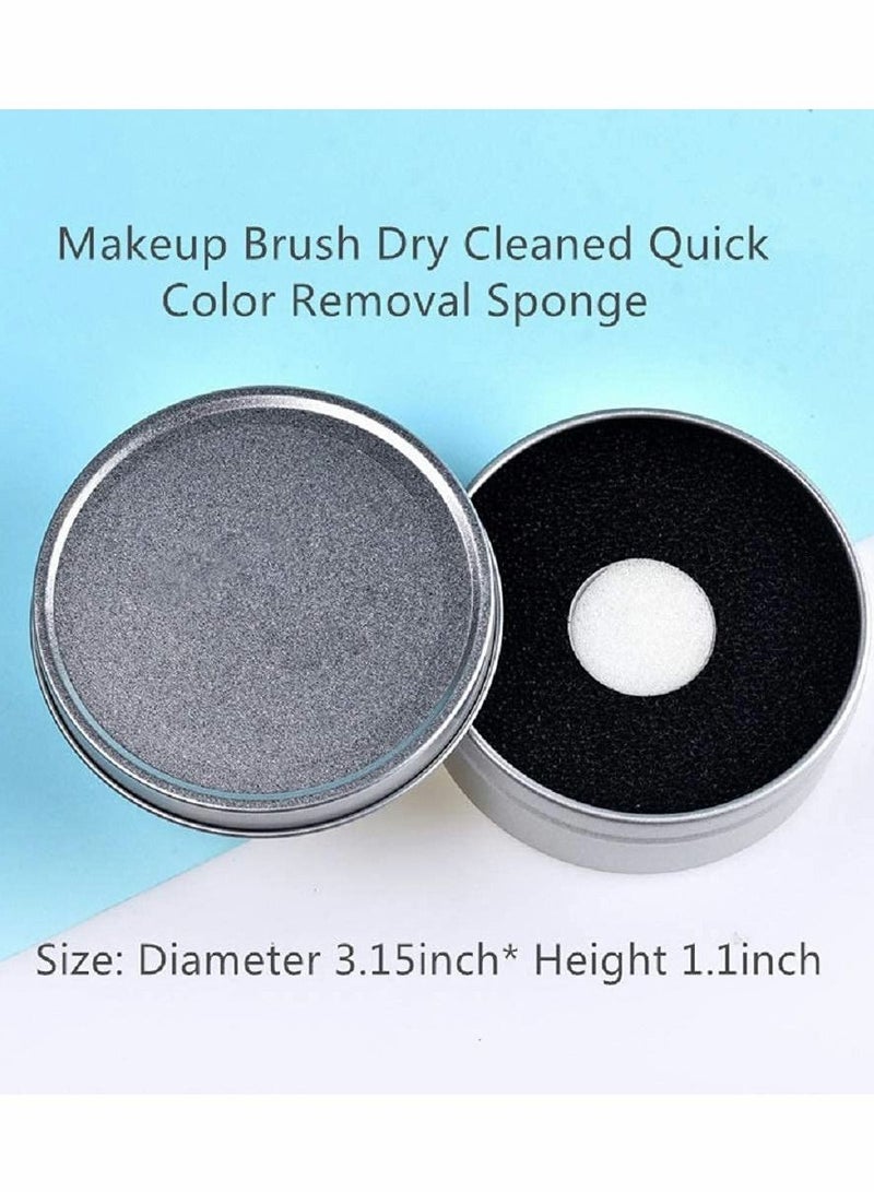 Excefore Silicon Makeup Brush Cleaning Mat with Holder for Storage&Air Dry Brushes Bear Shaped Cosmetic Brush Cleaner Pad+Makeup Brush Dry Cleaned Quick Color Removal Sponge Scrubber Tool(Purple) - Image 4