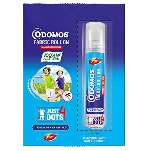 Odomos Mosquito Repellant Fabric Roll On, 8 ML - Image 1