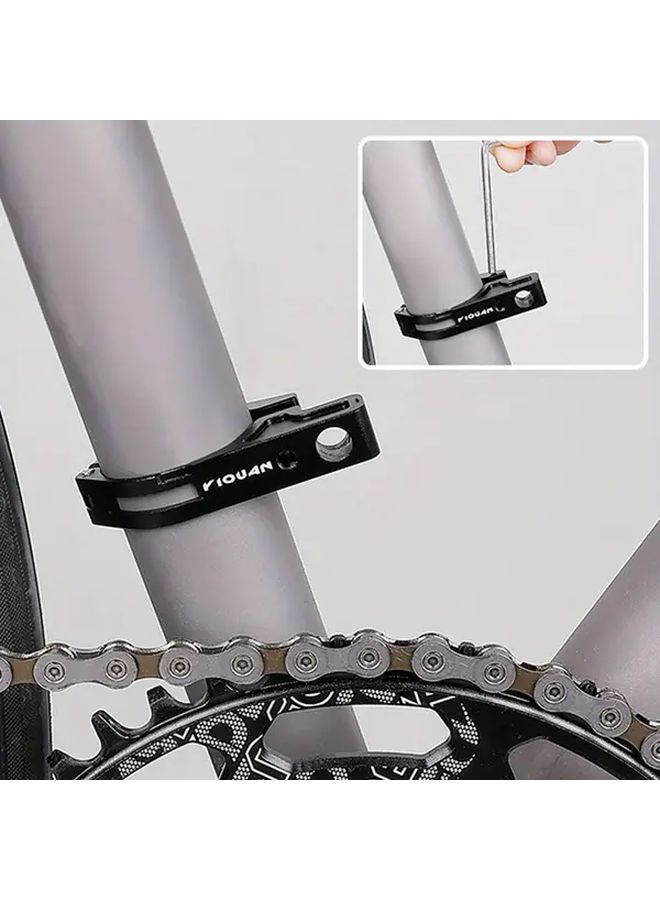 Bike Chain Guard Mountain Bike Chain Guard Durable Metal Construction Anti Cycling Equipment Bicycle Dental Disc Chain Stabilizer Downhill Bike General Chain Guide Black Easy Installation Enhances Biking Experience Bicycle Maintenance Sleek Metallic Finish - Image 4