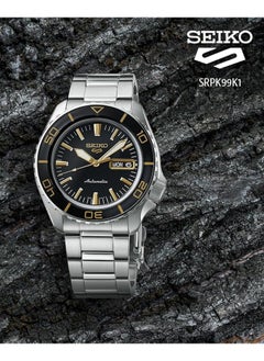 Seiko Men's New 5 Sports Black Dial Automatic Watch - SRPK99K1  - Image 2