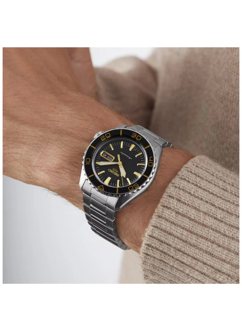 Seiko Men's New 5 Sports Black Dial Automatic Watch - SRPK99K1  - Image 5