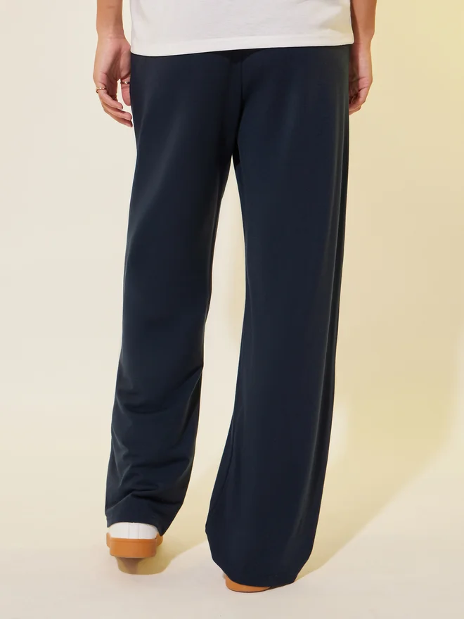 Styli Styli Solid Drawstring Waist Wide Leg Pants