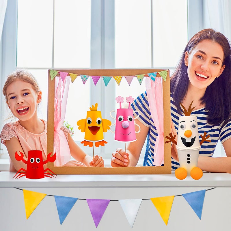 LC Crafts Arts and Crafts Kit for Kids Ages 3, 4, 5, 6 â€“ Create 8 Cute Animal Projects â€“ Gift Set for Girls & Boys - Image 5