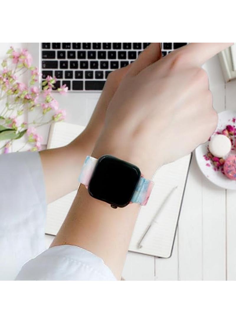 Y&D Applies To Iphone Watch 38/40/41mm Woven Nylon Plain Painted Strap  - Image 2
