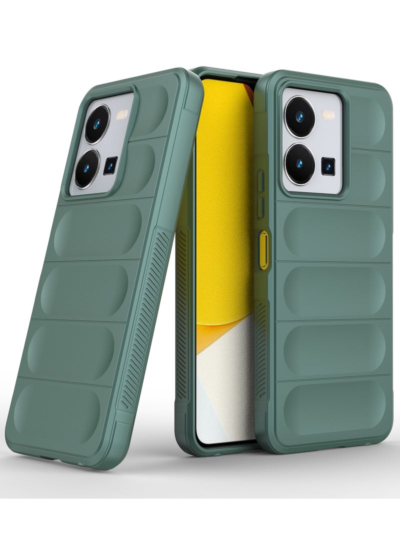 انبلاك جراب خلفي ماجيك متوافق مع فيفو Y35/Y22/Y22S (اخضر) - Image 1