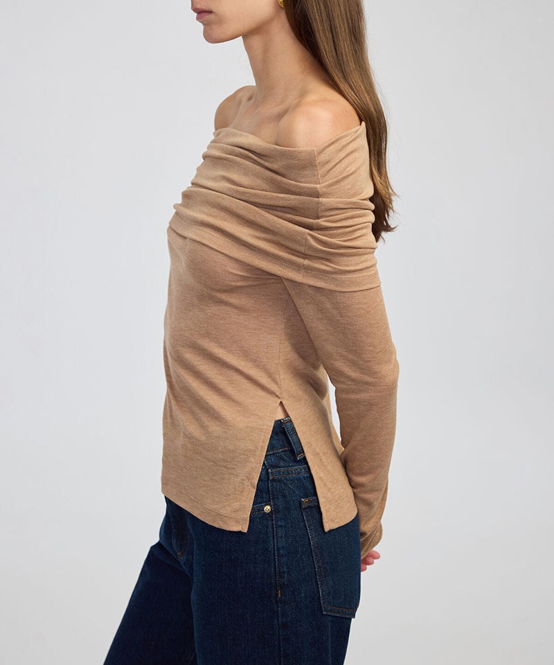 Ipekyol Off-the-Shoulder T-Shirt - Image 3