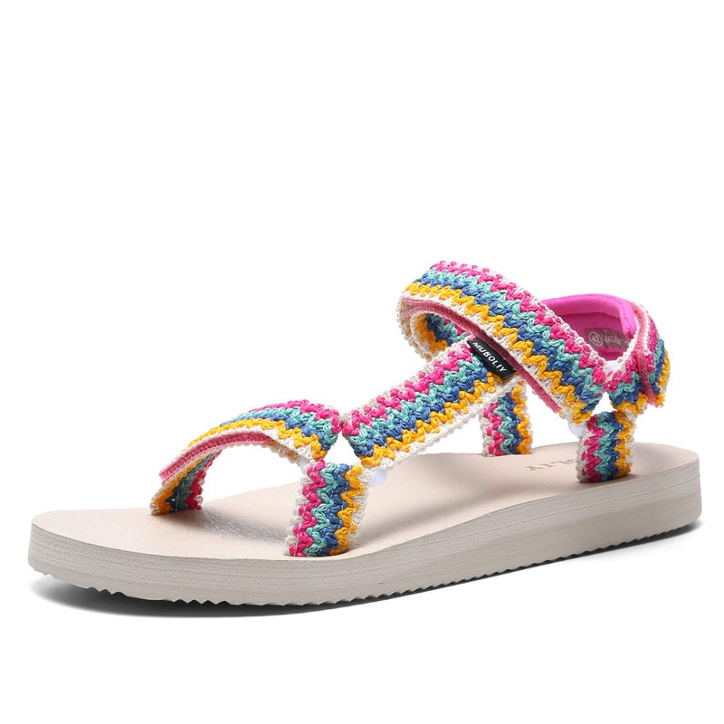 Muboliy Women's Sandals Casual Summer Water Sandals with Arch Support Yoga Mat Insole Outdoor Wadable Sandals - Image 1