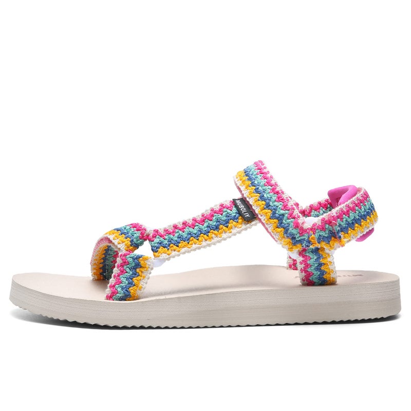 Muboliy Women's Sandals Casual Summer Water Sandals with Arch Support Yoga Mat Insole Outdoor Wadable Sandals - Image 4