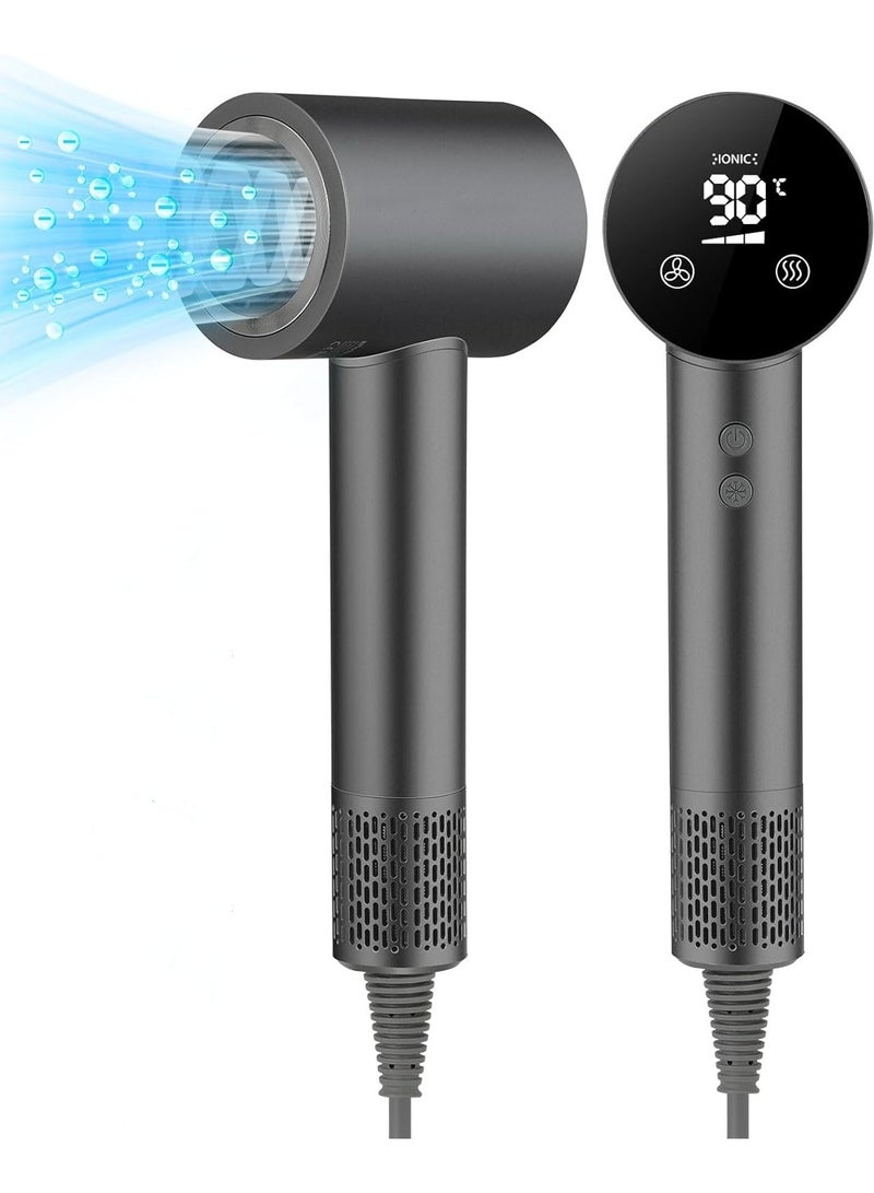 general Professional Ionic Hair Dryer 110,000RPM High-Speed Lightweight 1500W Powerful Blow Dryer with Cool Shot on Dual Voltage Concentrator Nozzle and Smart Temperature Control for Fast Drying - Image 1