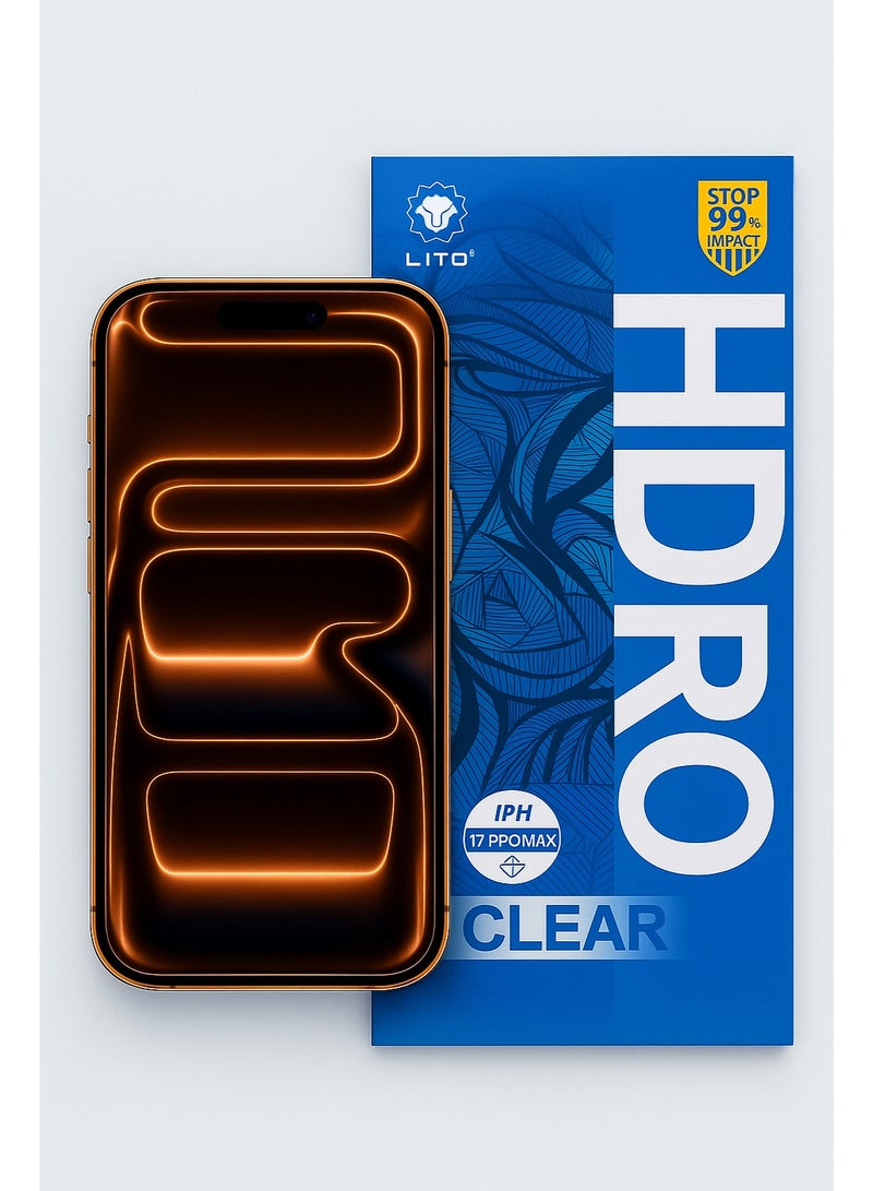 ليتو إسكرينة شاشة iPhone 17 Pro Max من LITO الأوريجينال – وضوح فائق HD Pro يبرز جمال شاشتك الحقيقي، مع حماية قوية من الصدمات والخدوش وملمس تاتش سلس جدًا! - Image 1