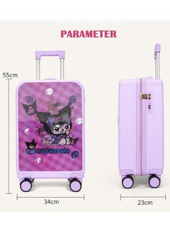 CityRiya-Long Kids' Luggage, Travel Suitcases for Girls Boys, Children's Cycling Luggage, 20" Toddler Suitcase Kid Ride Rolling, Travel Luggage Sets for Kid, Kids Ride On Suitcase, Child Carry-On Luggage  - Image 4