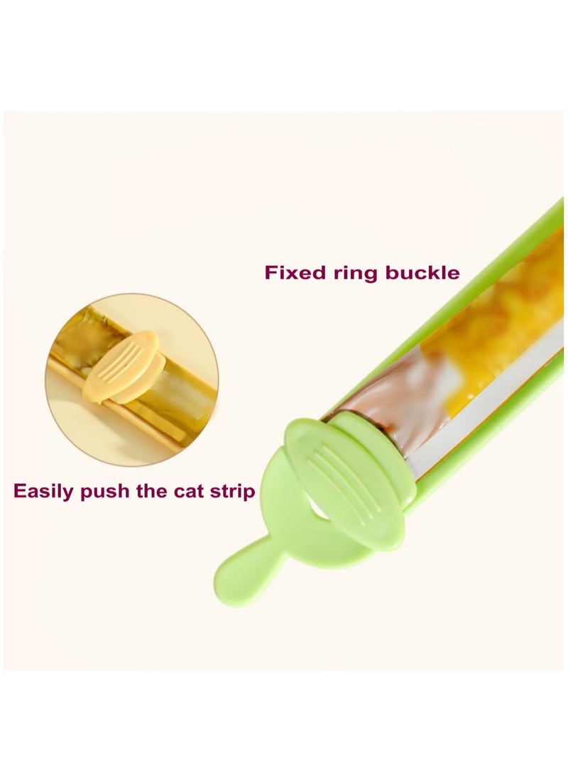 Cat Strip Happy Spoon Cat Wet Treat Squeeze Spoon Cat Strip Feeder Spoon Cat Bar Squeezer Cat Treat Feeding Spoon For Lickable Wet Cat Treats Liquid Snack Feeding (3 Pieces ) - Image 4