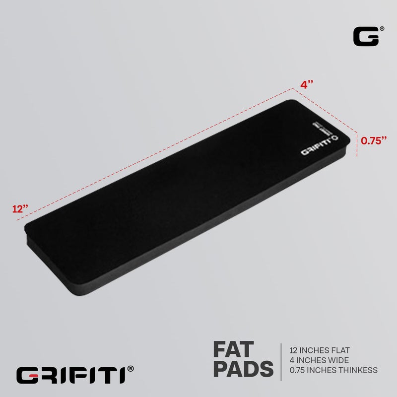 Grifiti Fat Wrist Pad 12" x 4â€ x 0.75" Inch Keyboard Rest Thick Small Ergonomic Computer Keyboards Hand & Palm Wrists Rests Support Carpal Tunnel Resting Pads Gaming Accessories (Wide 12 x 4 x 0.75) - Image 2