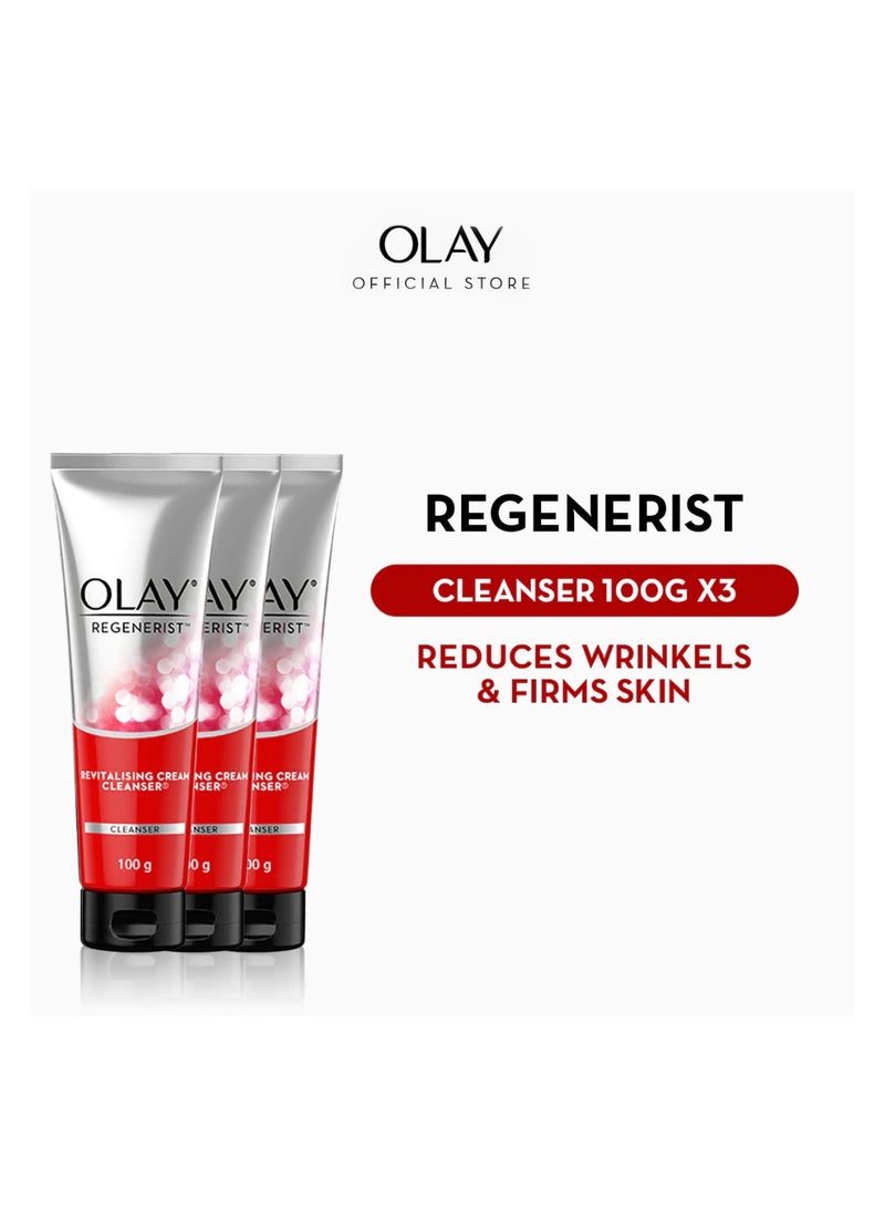 كريم أولاي ريجينيريست المنعش لتنظيف البشرة وإزالة السموم 100 غرام [مجموعة من 3]