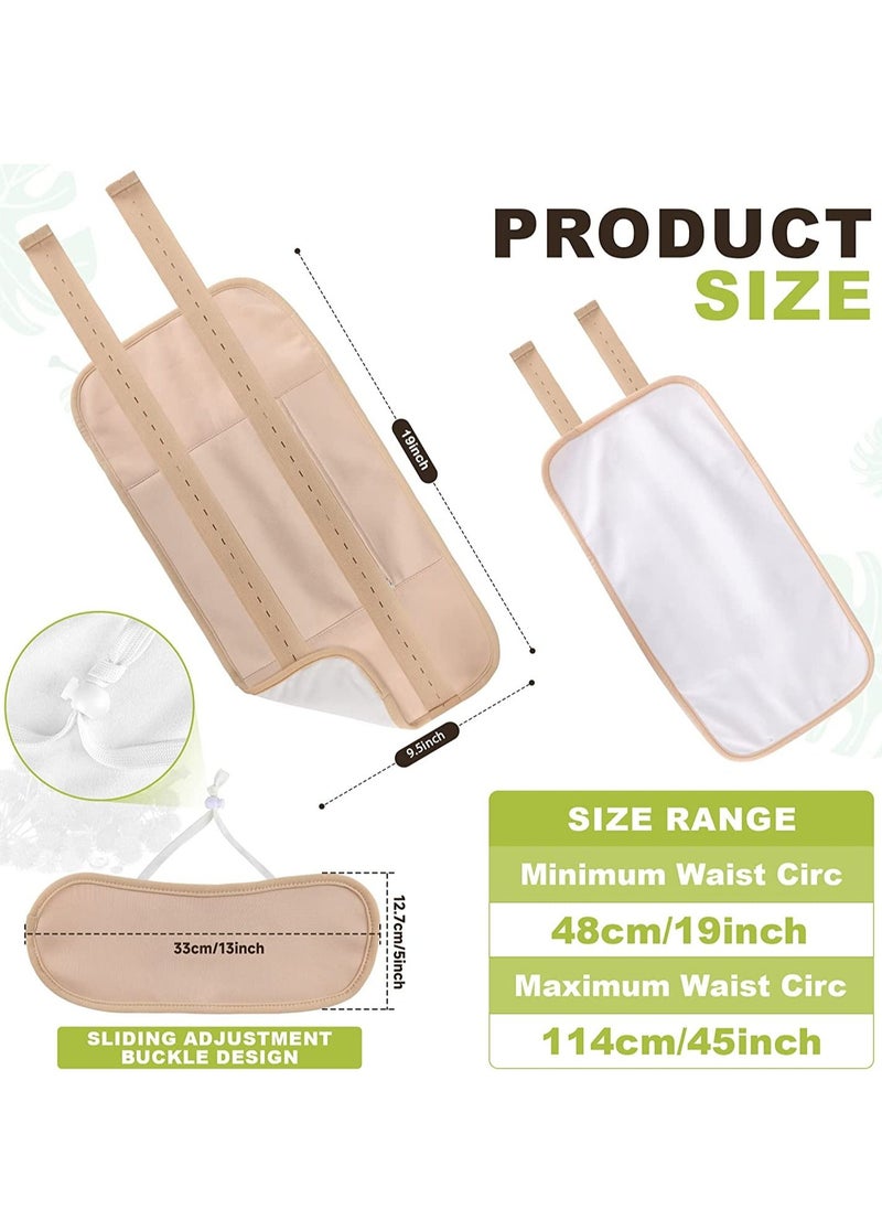 Generic - 2Pack Castor Oil Pack Wrap, Reusable Organic Castor Oil Packs for Liver Detox, Castor Oil Packs for Liver Detox with Adjustable Elastic Strap Flannel Cotton Machine Washable Anti Oil Leak - Image 1