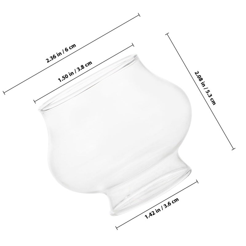 VANZACK Shaped Temple Oil Lamp Glass Lampshade Small Windproof Heat Resistant Kerosene Lamp Cover - Image 3