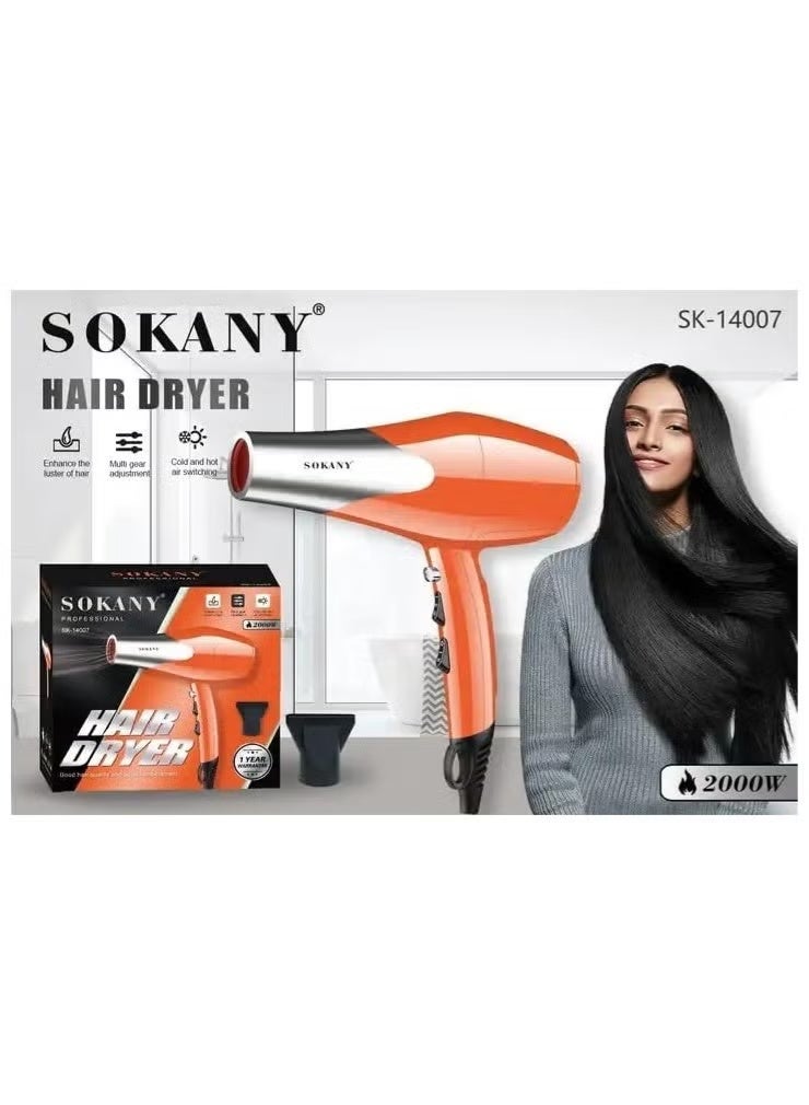 Sokany SK-14007 Professional Hair Dryer -2000W
