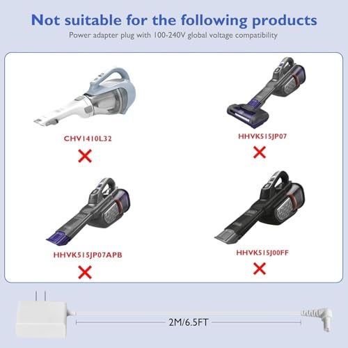 Lnauy for Black and Decker Handheld Vacuum Charger, Adapter Compatible with Black and Decker HHVJ315JD10 / HHVJ315JMF71 / HHVK320J61 / HHVK320J10 Vacuum 90602522-01 N561340 Replacement Power Supply Cord - Image 5