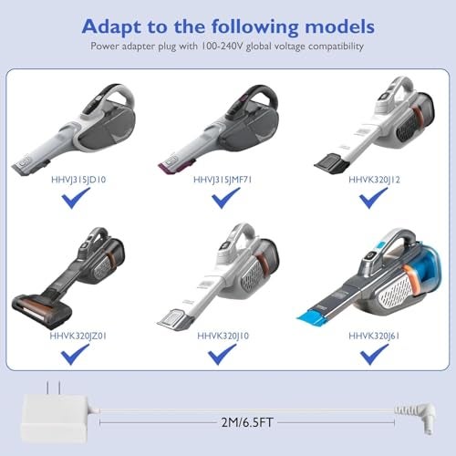 Lnauy for Black and Decker Handheld Vacuum Charger, Adapter Compatible with Black and Decker HHVJ315JD10 / HHVJ315JMF71 / HHVK320J61 / HHVK320J10 Vacuum 90602522-01 N561340 Replacement Power Supply Cord - Image 4