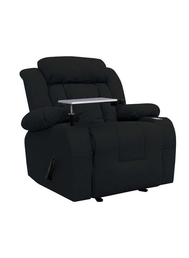 In-House Linen Cinematic Recliner Chair with Laptop Table & Cups Holder - Image 1