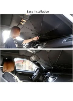 SHOPI UV Protection Car Umbrella Sunshade Car Sun Shade for Windshield Foldable Sunshades Umbrella for Car Front Windshield  - Image 4