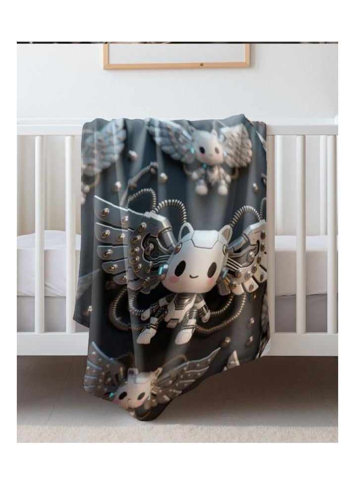 عام بطانية رقيقة من الفانيلا (دافئة ومريحة، ومناسبة للنوم واستخدام الألعاب وإزالة الغبار ومقاومة للرمل) 150 سم * 200 سم - 197 - Image 1