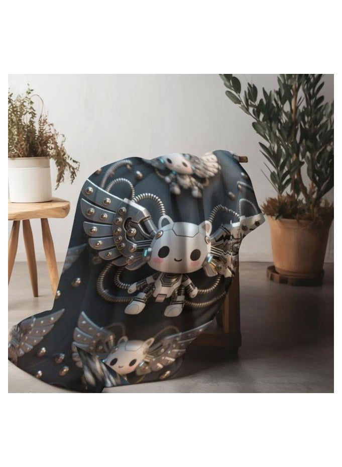 عام بطانية رقيقة من الفانيلا (دافئة ومريحة، ومناسبة للنوم واستخدام الألعاب وإزالة الغبار ومقاومة للرمل) 150 سم * 200 سم - 197 - Image 4