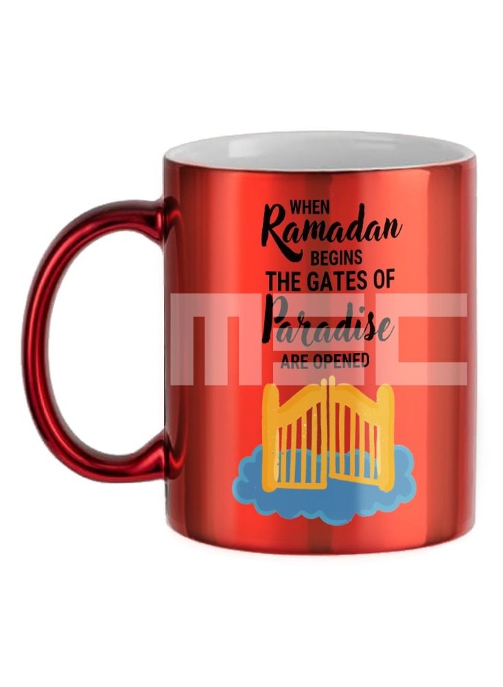 MEC Ramadan When Ramadan Begins The Gates Of Paradise Are Opened Printed Coffee Mug 11Oz - Image 1
