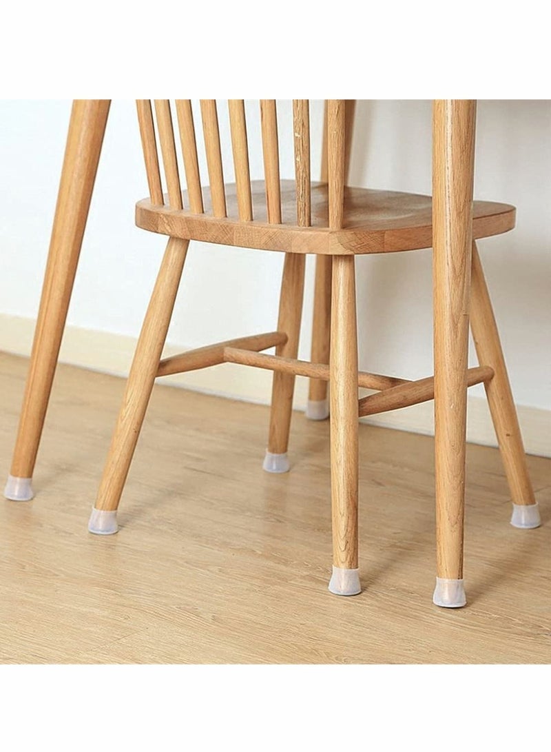 Excefore Furniture Silicon Protection Cover, 4 Pcs Chair Leg Caps Silicone Floor Protector Round Furniture Table Feet Cover - Image 3